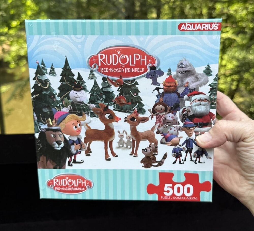 Aquarius Rudolph the Red-Nosed Reindeer 500-Piece Interlocking Jigsaw Puzzle New